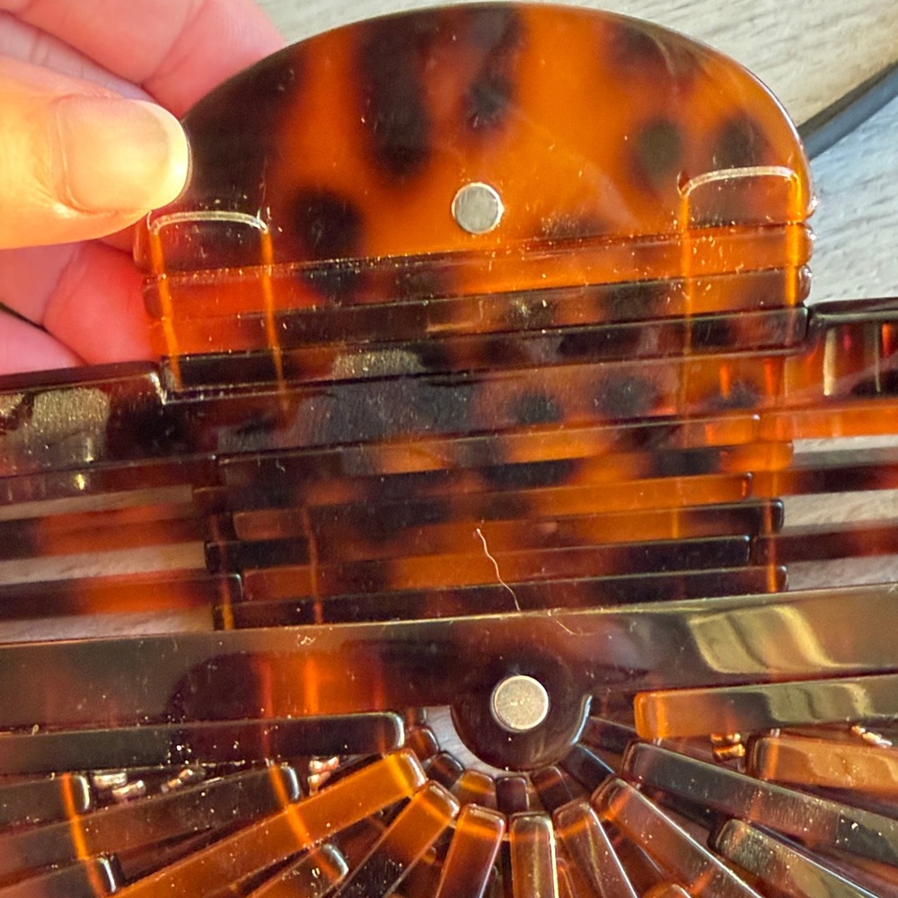 Source Unknown Tortoiseshell Crossbody Bag with B… - image 4